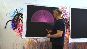 Illustration interview - TEHOS dans son atelier